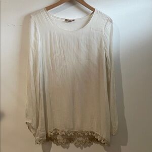 Cream Silk Blouse